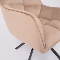 Интерьерное кресло AksHome Virginia (велюр, капучино HCJ-11/черный) - Превью изображения №12 — Интернет-магазин Time-Shop