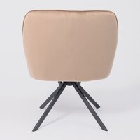 Интерьерное кресло AksHome Virginia (велюр, капучино HCJ-11/черный) - Превью изображения №9 — Интернет-магазин Time-Shop