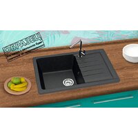 Кухонная мойка Berge BR-7602 + Like F8005022 (черный) - Превью изображения №8 — Интернет-магазин Time-Shop