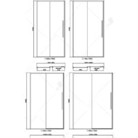 Душевая дверь RGW SV-12 150 (хром/прозрачное стекло) - Превью изображения №3 — Интернет-магазин Time-Shop