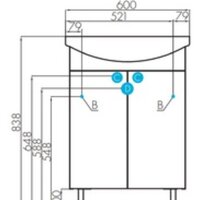  Акватон Тумба с умывальником Онда 60 1A1228K1ON010 - Превью изображения №7 — Интернет-магазин Time-Shop