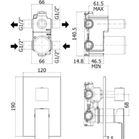 Смеситель Paffoni Elle EL019CR - Превью изображения №2 — Интернет-магазин Time-Shop
