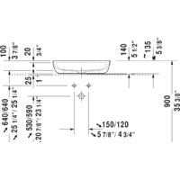Умывальник Duravit Luv 60x40 038060 - Превью изображения №5 — Интернет-магазин Time-Shop