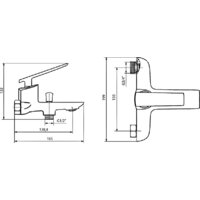 Смеситель Ahti Pori PR405001 - Превью изображения №2 — Интернет-магазин Time-Shop