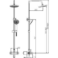 Душевая система  Haiba HB2414 - Превью изображения №2 — Интернет-магазин Time-Shop