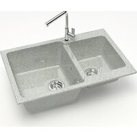 Кухонная мойка MARRBAXX Карельский камень модель 191/Q10 F191Q010 (серый/светло-серый) - Превью изображения №2 — Интернет-магазин Time-Shop