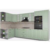 Интерлиния Мила Деко 1.68x3.4 левая (мята-мята-травертин серый)