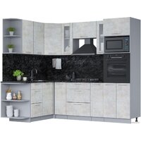 Интерлиния Мила 1.68x2.4 левая (бетон лайт/бетон лайт/кастилло темный)