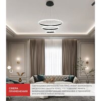 Подвесная люстра In Home Estetika Ring-Mystery-140RC-3BL 4690612062518 - Превью изображения №8 — Интернет-магазин Time-Shop