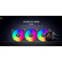 Система жидкостного охлаждения для процессора PCCooler DC360 Pro ARGB Display (черный) - Превью изображения №6 — Интернет-магазин Time-Shop