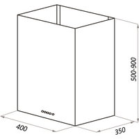 Кухонная вытяжка HOMSair Phlox Push 40 (нержавеющая сталь) - Превью изображения №2 — Интернет-магазин Time-Shop