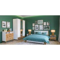 Тумба Неман мебель Сканди МН-036-28 (дуб вотан-белый) - Превью изображения №2 — Интернет-магазин Time-Shop