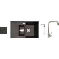 БелЭворс Forma R + смеситель W4998-4 + дозатор L405-1 (черный)