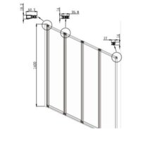 Стеклянная шторка для ванны Ambassador Bath Screens 16041110L 90 - Превью изображения №5 — Интернет-магазин Time-Shop