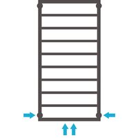 Полотенцесушитель Сунержа Канцлер 1000x500 31-0254-1050 - Превью изображения №4 — Интернет-магазин Time-Shop