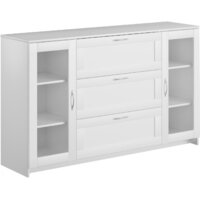 Mio Tesoro Сириус 2 двери со стеклом и 3 ящика 156x95 2.02.03.370.1 (белый)