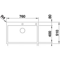 Кухонная мойка Blanco Zerox 700-IF/A Durinox (с клапаном-автоматом) - Превью изображения №4 — Интернет-магазин Time-Shop