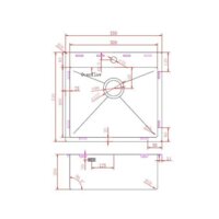 Кухонная мойка Aquasanita Aira AIR 100 N-T (графит) - Превью изображения №3 — Интернет-магазин Time-Shop