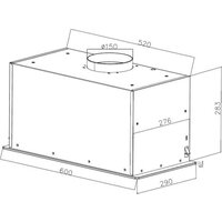 Кухонная вытяжка ZorG Star 1080 60 S-GC (черный) - Превью изображения №9 — Интернет-магазин Time-Shop