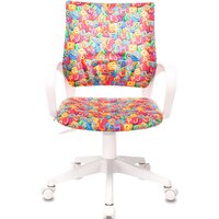 Компьютерное кресло Бюрократ Burokids 1W 1920557 (мультиколор алфавит/пластик белый) - Превью изображения №2 — Интернет-магазин Time-Shop