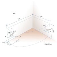 Ванна Triton Бэлла 140x76R (с каркасом) - Превью изображения №2 — Интернет-магазин Time-Shop