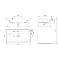 Умывальник Santek Нео Классик 85 1WH501782 - Превью изображения №10 — Интернет-магазин Time-Shop