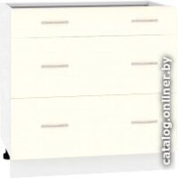 Кортекс-мебель Корнелия Лира НШ80р3ш без столешницы (кремовый)