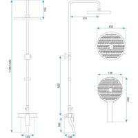 Душевая система  Rea Bloom REA-P9527 - Превью изображения №7 — Интернет-магазин Time-Shop