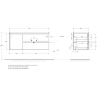  BelBagno Тумба под умывальник KRAFT-1200-2C-1A-SO-RNN-R - Превью изображения №2 — Интернет-магазин Time-Shop