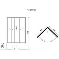 Душевая кабина Niagara Promo P90/40/MT 90x90x215 - Превью изображения №4 — Интернет-магазин Time-Shop