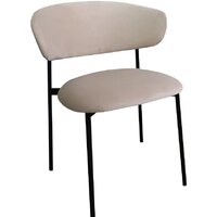 Стул M-City Brandy-X 461MC05468 (светло-серый BM-4 велюр/белый) - Превью изображения №2 — Интернет-магазин Time-Shop