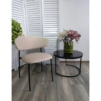 Стул M-City Brandy-X 461MC05468 (светло-серый BM-4 велюр/белый) - Превью изображения №4 — Интернет-магазин Time-Shop