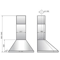 Кухонная вытяжка Elikor Сигма 90П-650-К3Д 961893 (антрацит/бронза) - Превью изображения №2 — Интернет-магазин Time-Shop
