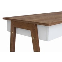 Стол Black Red White Heda BIU2S (белый/лиственница сибирская золотая) - Превью изображения №6 — Интернет-магазин Time-Shop