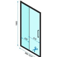Душевая дверь Rea Rapid Slide 100 - Превью изображения №5 — Интернет-магазин Time-Shop