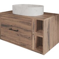  ЗОВ Тумба под умывальник Дион-Анталья 100 A100LOWC0 (дуб веллингтон) - Превью изображения №2 — Интернет-магазин Time-Shop