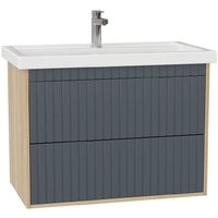 Onika Тумба под умывальник Дайлер 80 108062 (графит/дуб сонома)