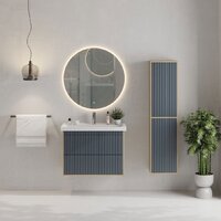  Onika Тумба под умывальник Дайлер 80 108062 (графит/дуб сонома) - Превью изображения №5 — Интернет-магазин Time-Shop