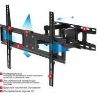 Кронштейн для телевизора Arm Media LCD-418 (черный) - Превью изображения №2 — Интернет-магазин Time-Shop