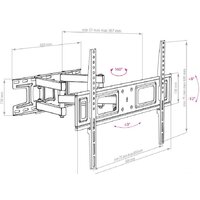 Кронштейн для телевизора Arm Media LCD-418 (черный) - Превью изображения №4 — Интернет-магазин Time-Shop