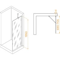 Душевая стенка RGW WA-102 351010207-11 70 (хром/прозрачное стекло) - Превью изображения №2 — Интернет-магазин Time-Shop