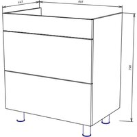  Garda Тумба под умывальник Onda 94 _700 09.94.700.PVC (золотой мрамор) - Превью изображения №3 — Интернет-магазин Time-Shop