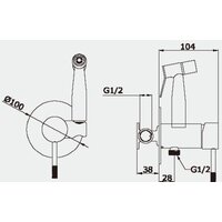 Гигиенический душ Vieir V403553-F - Превью изображения №2 — Интернет-магазин Time-Shop