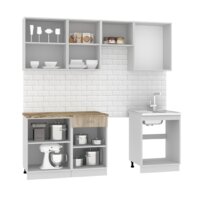 Готовая кухня Mio Tesoro Экстра-лайт 2.2 (дуб сонома/мадрид) - Превью изображения №3 — Интернет-магазин Time-Shop