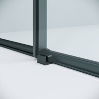 Душевая дверь Niagara Nova NG-34-11AGR 110x195 (графит/прозрачное стекло) - Превью изображения №5 — Интернет-магазин Time-Shop