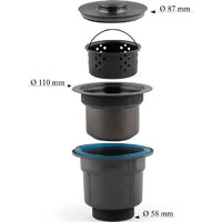 Кухонная мойка Diadonna S5050B-2 - Превью изображения №8 — Интернет-магазин Time-Shop