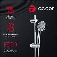 Душевая система  Agger Retro A1993500 - Превью изображения №4 — Интернет-магазин Time-Shop