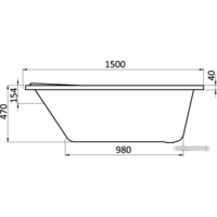 Ванна Santek Ибица 150x100 R [1WH112035] - Превью изображения №2 — Интернет-магазин Time-Shop