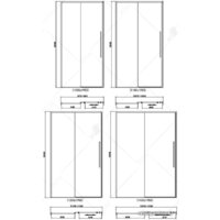 Душевая дверь RGW SV-12B 130 (черный/прозрачное стекло) - Превью изображения №3 — Интернет-магазин Time-Shop