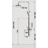 Душевая система  Vieir V423562-C - Превью изображения №2 — Интернет-магазин Time-Shop